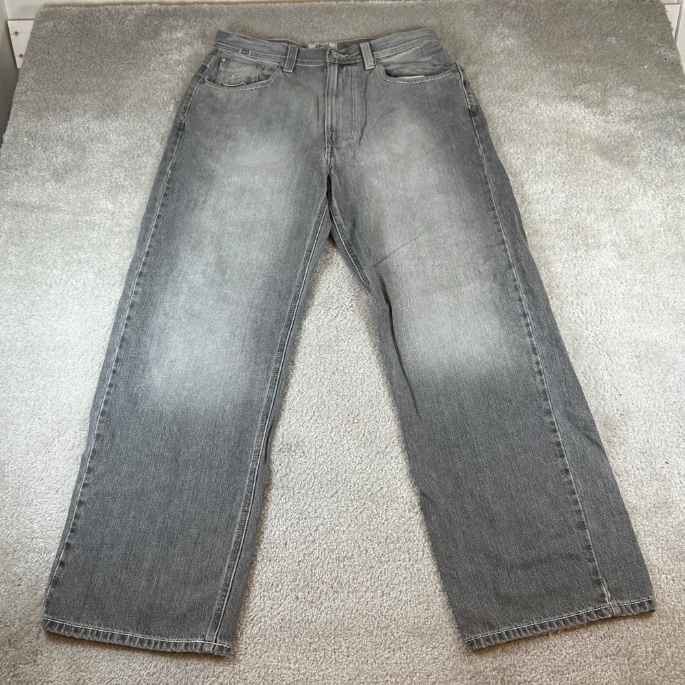 VTG Enyce Baggy Jeans Mens‎ 32 Gray Faded Denim Y2K Streetwear Wide Leg EYRU2929